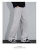 Men's Trendy Loose-Fit Velvet-Lined Sweatpants - Autumn/Winter Straight-Leg Dad Style