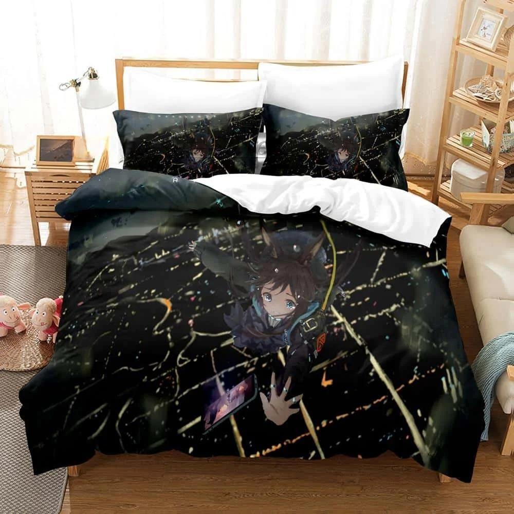 3D tisk Anime Arknights Ložní souprava Single Twin Full Queen King Size Postel Dospělý/Dětská ložnice Sady povlečení na peřinu Bytový textil
