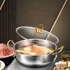 Vzor kladiva špičkový hot pot Čirá polévka Dvojí chuť Speciální hot pot pro indukční vařič 304 nerezový hrnec