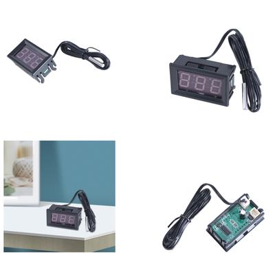 Inbäddad digital termostat med sensorövervakning DC12V temperaturmätare lämplig för ingenjörer underhållspersonal