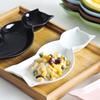 Creative Cartoon Cat Plate Ceramic Dishes Cute French Fries Snack Plate Dim Sum Sushi Snack Breakfast Plate Kitchen Tableware