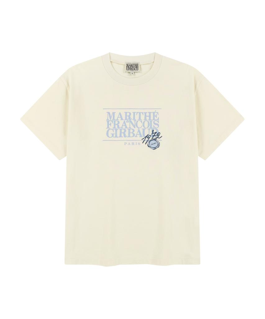 Malittepeulangsowajeobeo Stamp Classic Logo Tee Cream