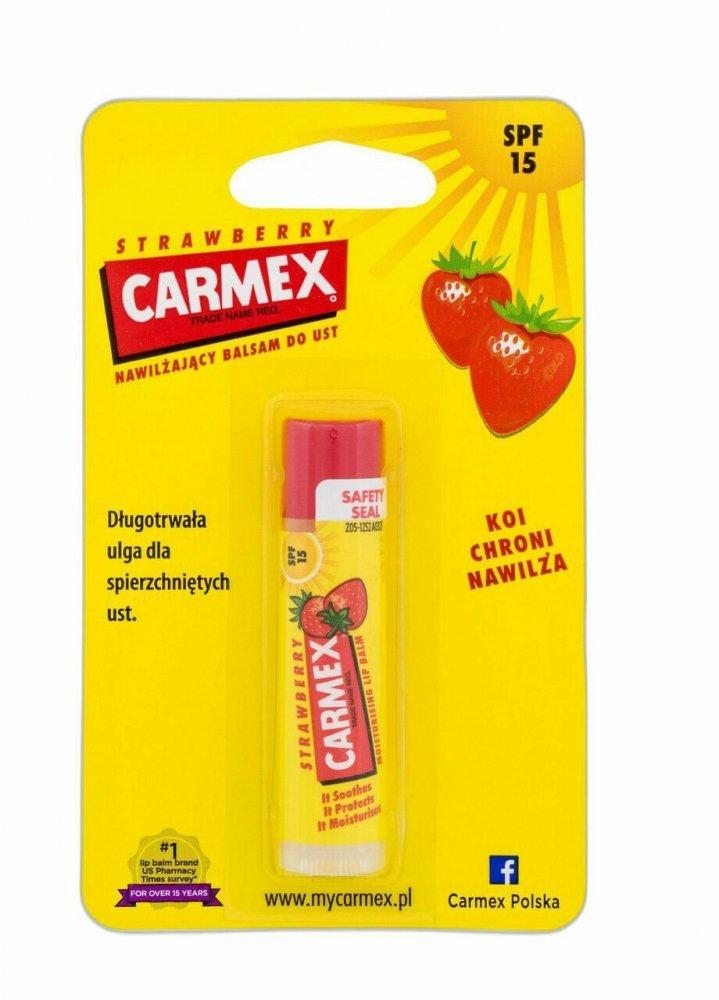 Carmex Erdbeer Lippenbalsam, Feuchtigkeitsspendend, LSF 15, Erdbeer 4.25