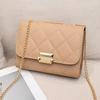 Fashion embroidered rhombus single shoulder crossbody square bag new niche texture large capacity versatile women's bag