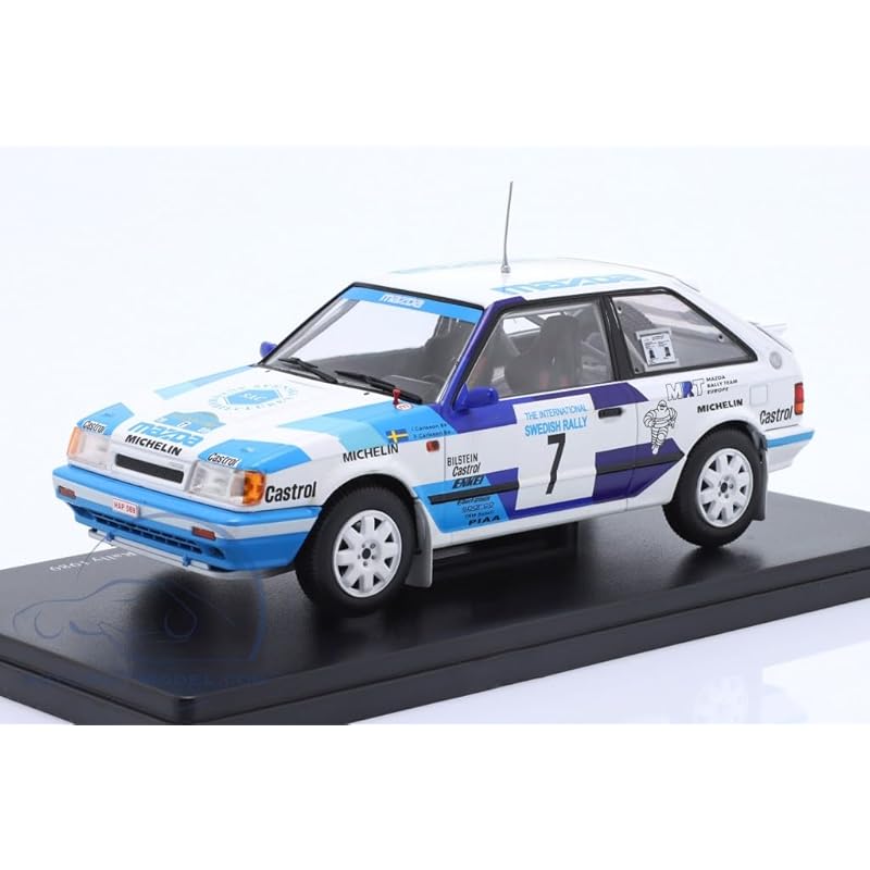 

mazda Familia mini car 1/24 MAZDA 323 4WD Sweden rally 1989 Victory Blister pack product [product]
