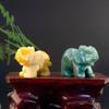 Decor Amethyst Obsidian Rose Quartz Small Decoration Stone Crafts Christmas Present Elephant Statue