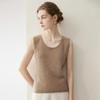 Pure Cashmere Women's U-Neck 12-Gauge Sleeveless Camisole Vest