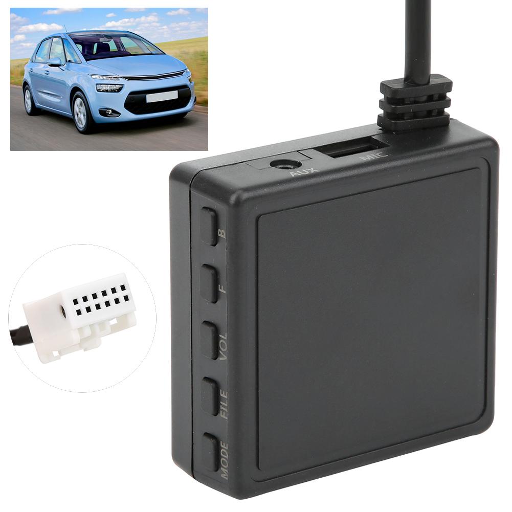 12Pin Bluetooth AUX Module Wireless Handsfree Microphone Fit for Peugeot C2 C4 307 308