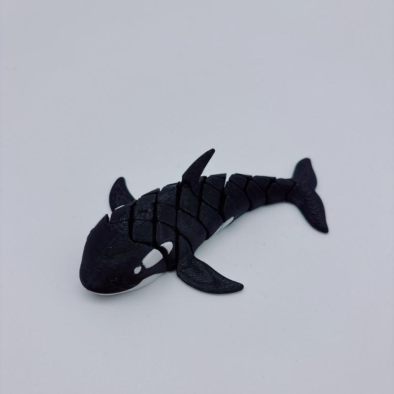 

Removable Killer Whale Model Ornaments, 3D Printed Black and White Killer Whale Models, Creative Desktop Decoration Ornaments