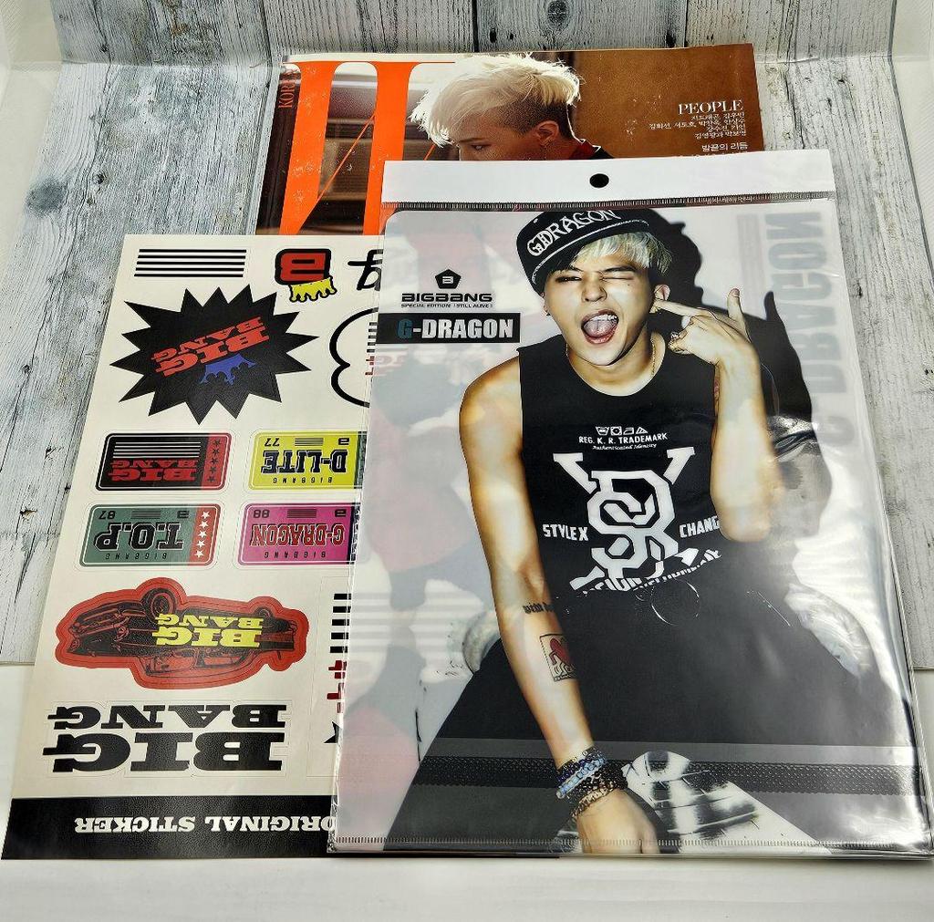 [USED] W KOREA Magazine Jiyeon Cover Clear File & Sticker BIGBANG3