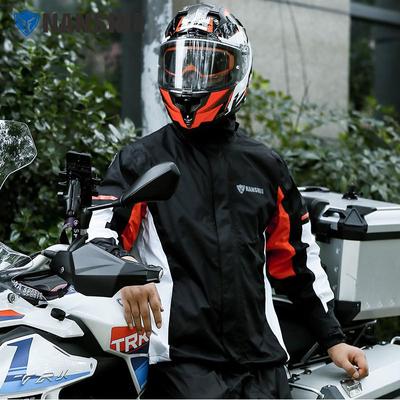 Blue Lion Sturmfester Motorrad-Regenanzug: Wasserdichte Fahrjacke & Hose Set