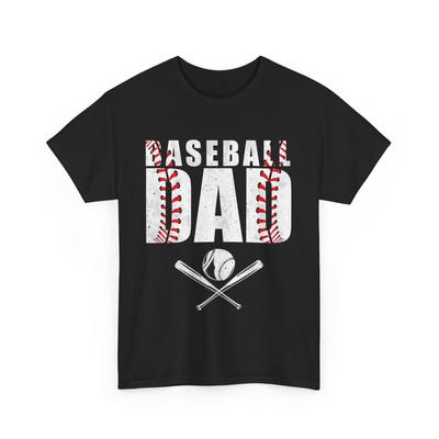 Baseball Dad T-Shirt Mens Womens Tees Top, Baseball Player Sports Lovers Father's Day Dad T-Shirt Mens Womens Tees Top