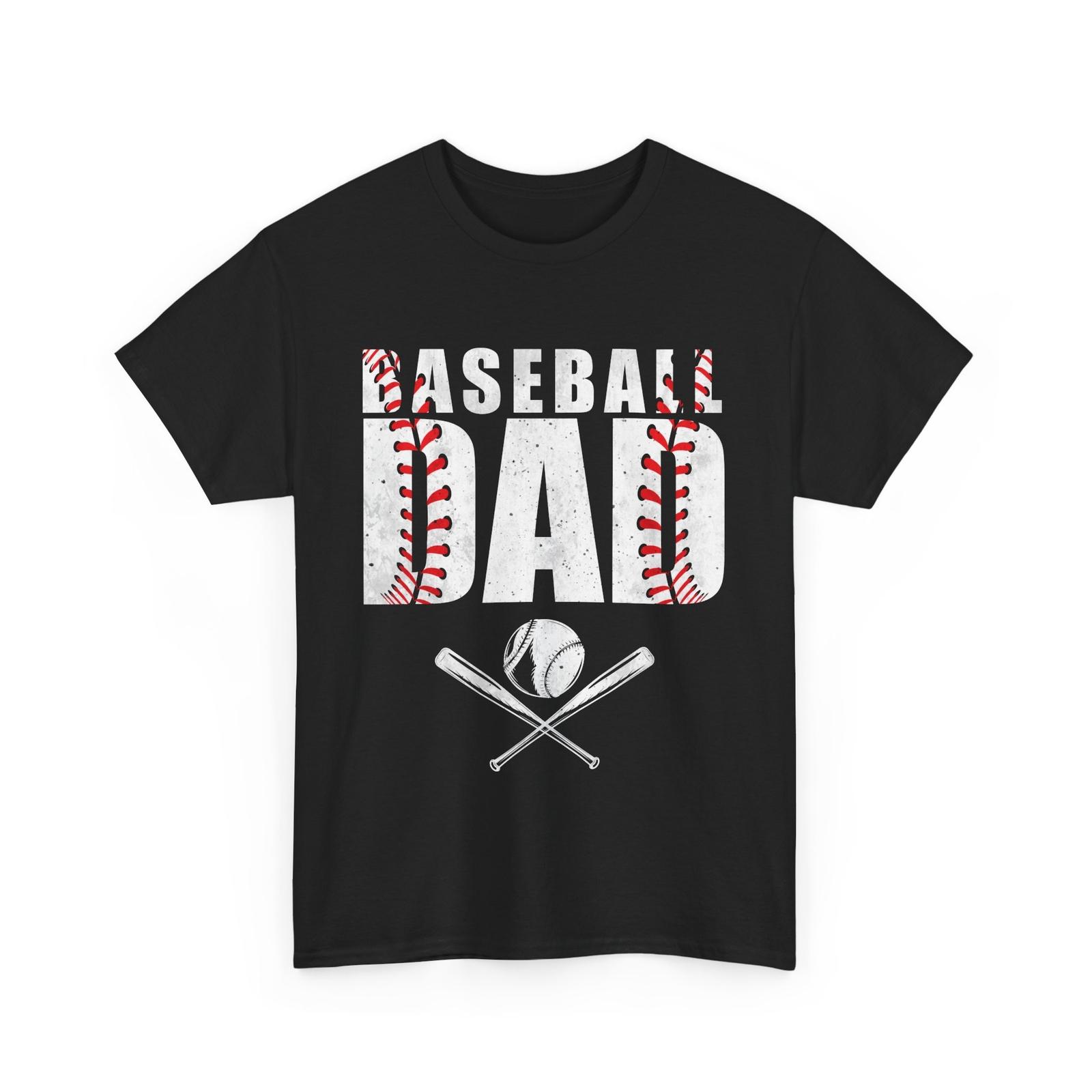Baseball Dad T-Shirt Mens Womens Tees Top, Baseball Player Sports Lovers Father s Day Dad T-Shirt Mens Womens Tees Top 4XL