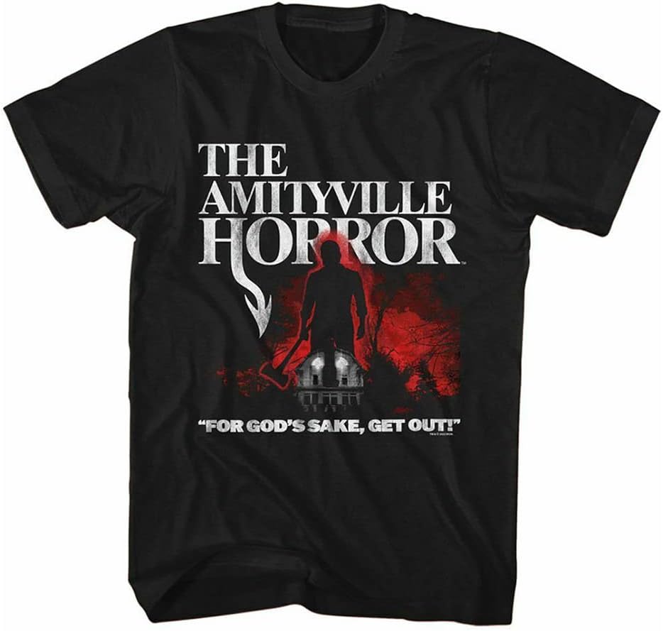Amityville Horror Lutz with Axe Shadow Adult T Shirt XXL