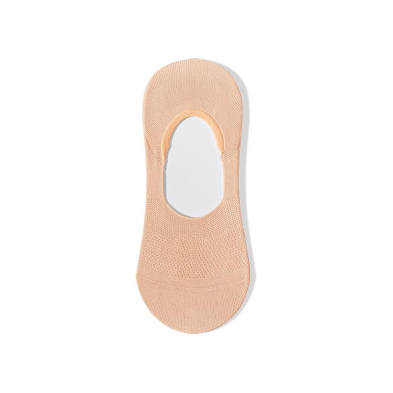 Women s Non-slip Seamless Cotton Mesh No-show Socks One Size