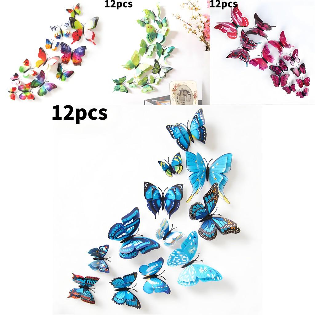 Unique 3d Butterfly Wall Art With Multipiece Pvc For Bedroom And Living Room Decor
