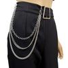Multi-layer Metal Chain Pendant: Trendy Hip Hop Waist Accessory