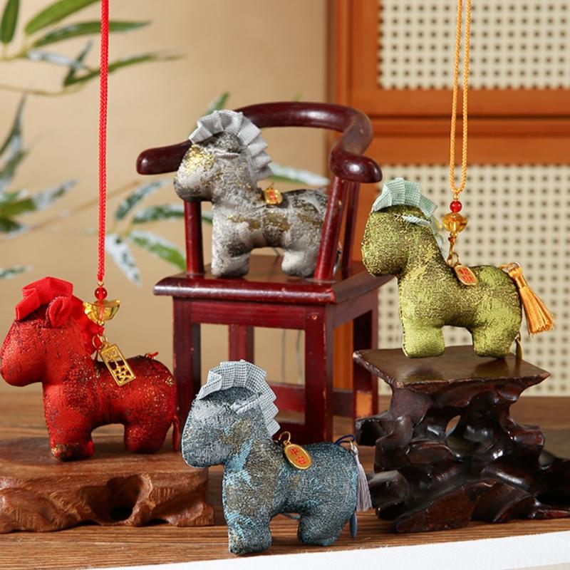 2026 Year Of The Horse Sachet Hanging Ornament Car Interior Pendant Backpack Charm New Year Lucky Housewarming Decoration Gift