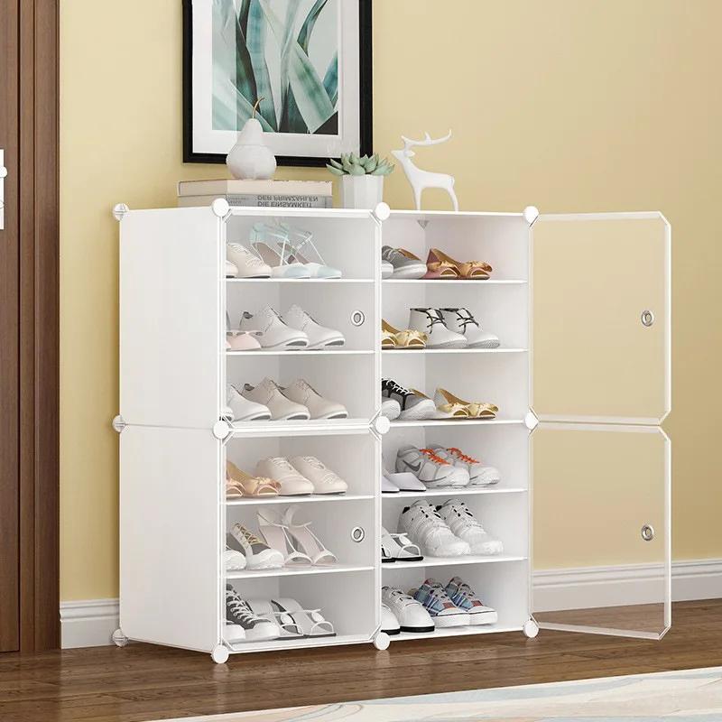 Rack Shoe Cabinet Organizer Storage Shelf Display Plastic Closet Holder Shoe Shelf Entrance Hall Furniture