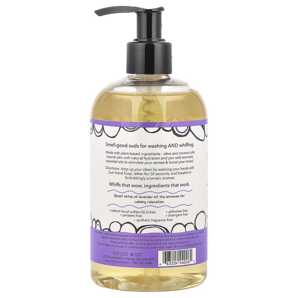 Zoom Hand Soap, Lavender, 12 Fl Oz (354 Ml)
