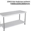 Zhishi Stainless Steel Double-Layer Kitchen Work Table