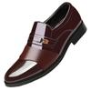 Leather Shoes Men's New Men's Leather Shoes Dress Business Casual Fashion Soft Sole One Pedal Casual Shoes