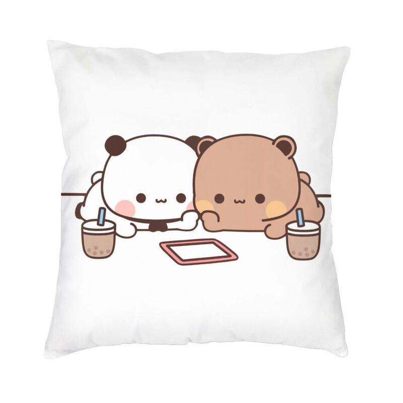 Finger Guns Love Cushion Cover Two Side Printing Bubu Dudu Floor Pillow Case for Sofa Fashion Pillowcase Home Decoration 30x30cm 12x12in