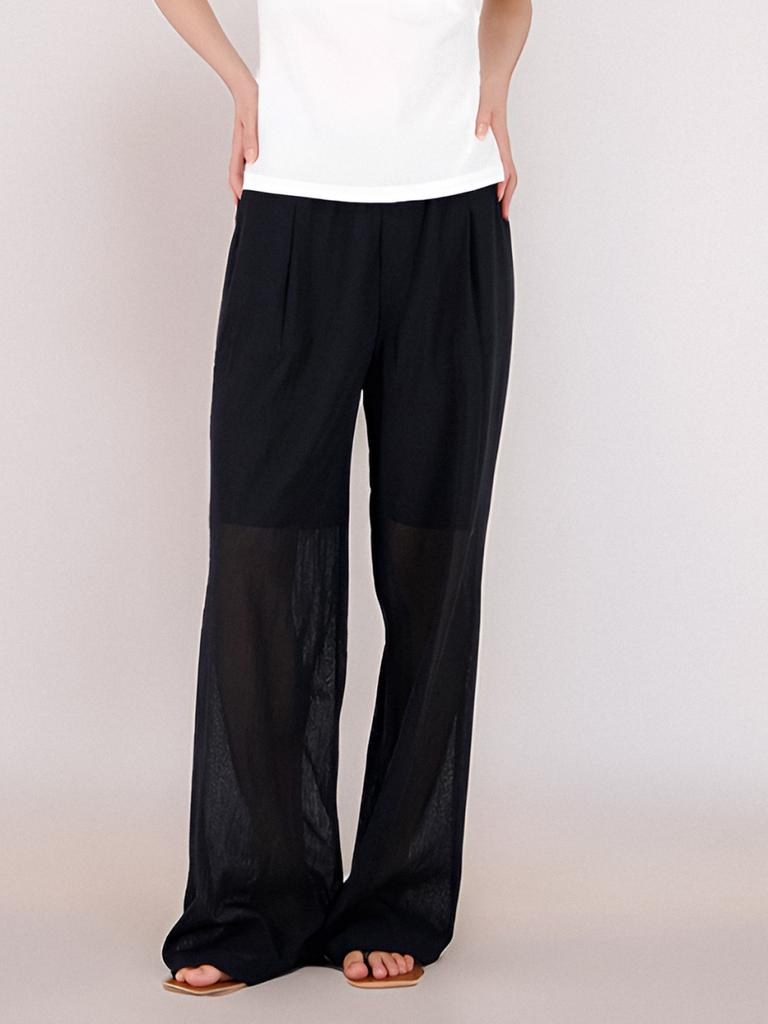 ACUD Sheer Bending Slacks _Black