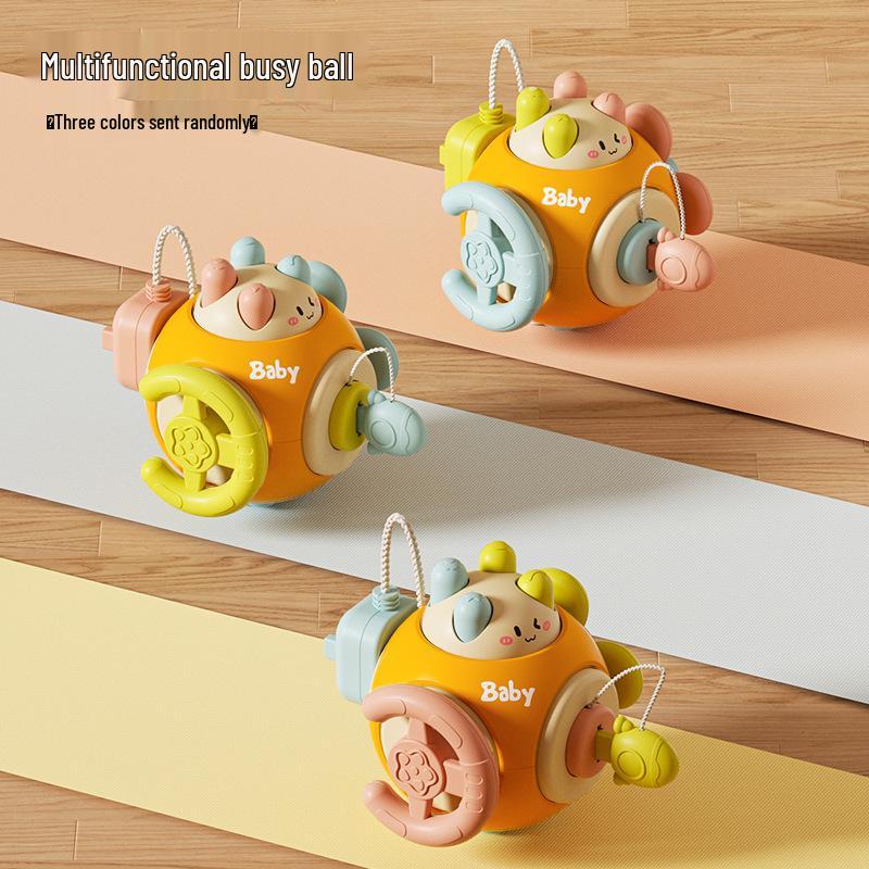 

Montessori Baby Busy Cube: Grasp, Move & Play Six-Sided Educational Toy for Fine Motor Skills Development