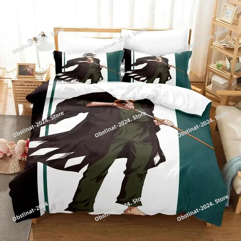 Anime Bleach Urahara Kisuke Ložní souprava Povlak na přikrývku Ložní sada Povlak na přikrývku Povlak na polštář Přikrývka King Queen Size Chlapci Dospělí Ložní prádlo