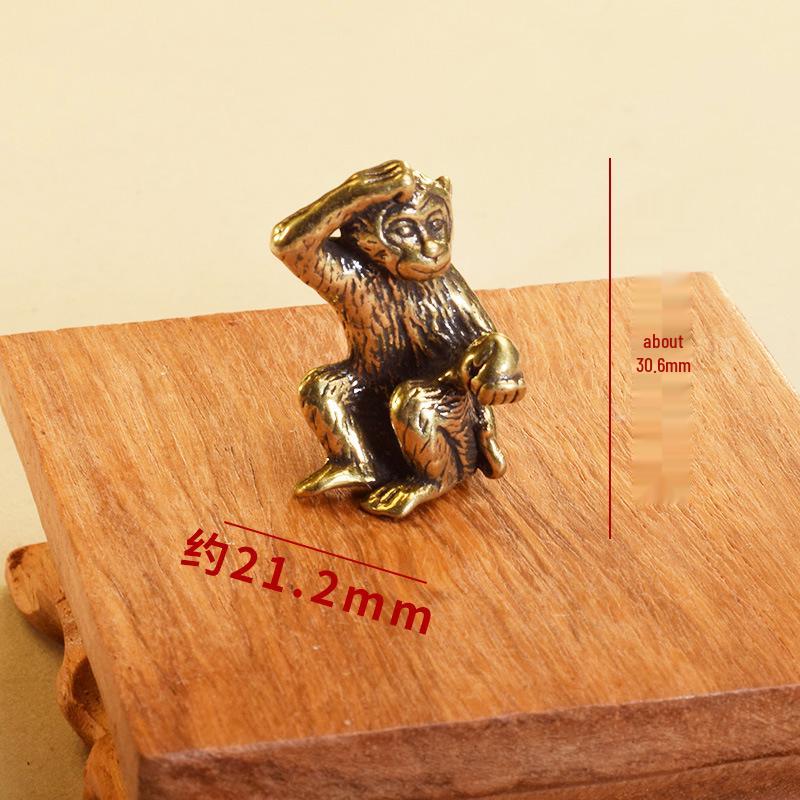 

Набор латунных брелоков с китайским зодиаком: 3D подвески со знаками зодиака для DIY украшений на год Бэнмин