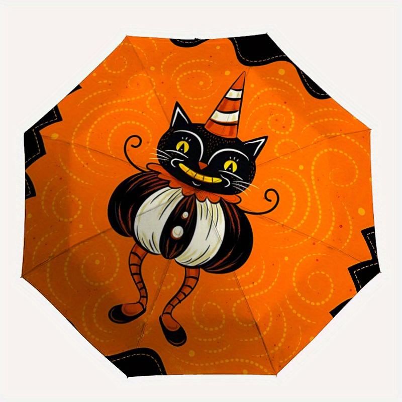 

1pc Halloween Cat Automatic Open/Close Umbrella, Ideal Fan Gift for Birthday, Christmas, Trendy Fashion yy250828063