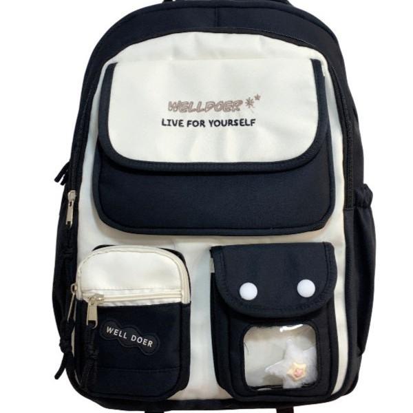 Schoolbag Large capacity schoolbag Girls primary school students High value Small fresh color matching backpack Junior high school students Versatile