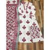 Floral Printed Aline Kurti Pant Dupatta Set Indian Women' Ethnic Kurta Set Dress