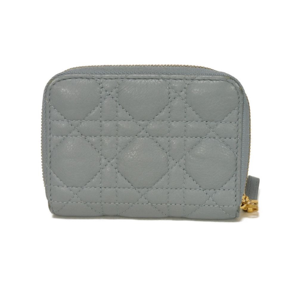 Used Caro Scarlet Wallet (S5032UWHC_M81B) 7941 Current CD Logo Stitched Bifold Cannage Cloud Blue (10656) from Japan