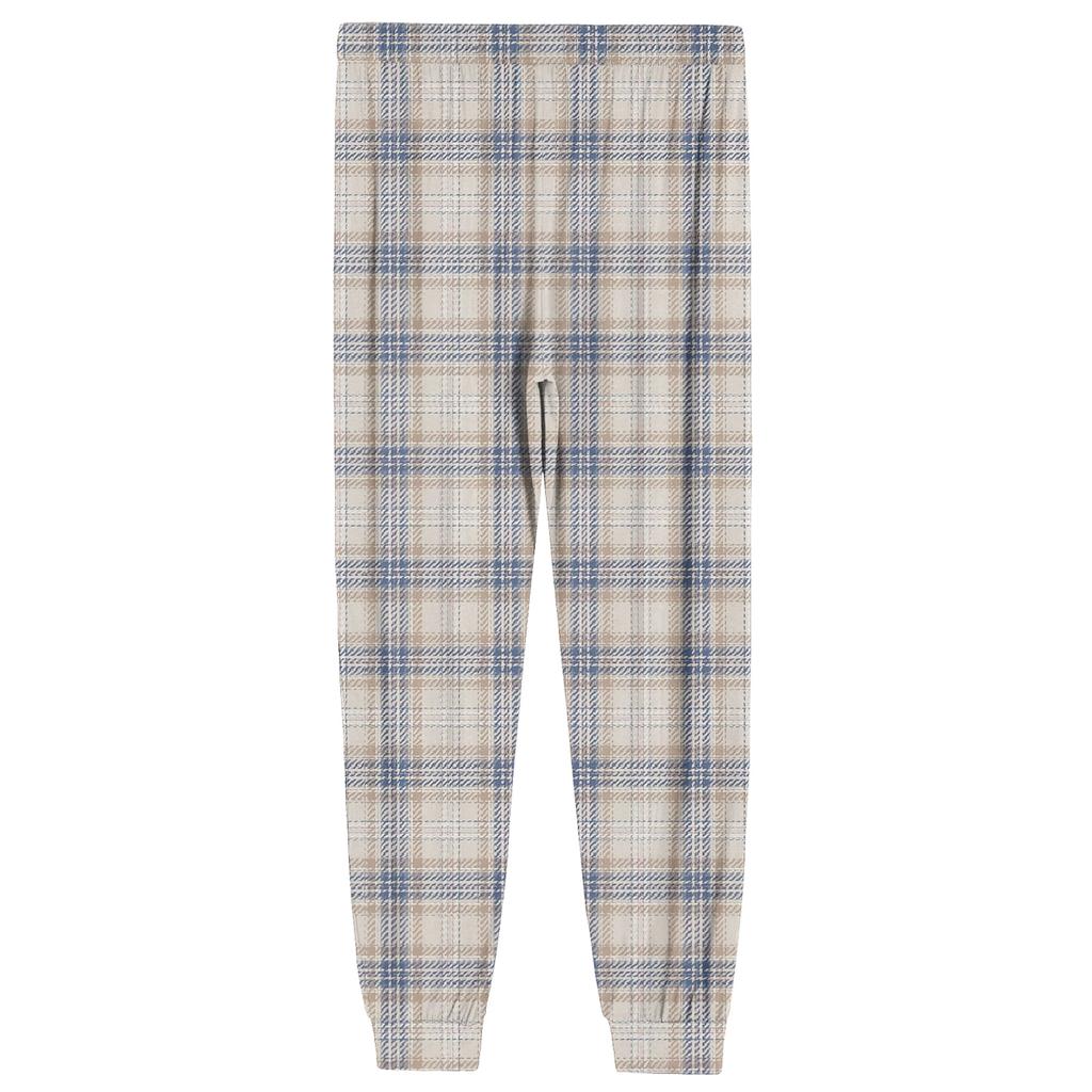 Men's Drawstring Pocket Cuffed Casual Pants Home Sleep Pants