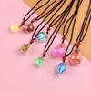 New Trendy Water Drop for Women Men Necklace Perfume Bottle Pendant Jewelry Gift Oil Diffuser Vial