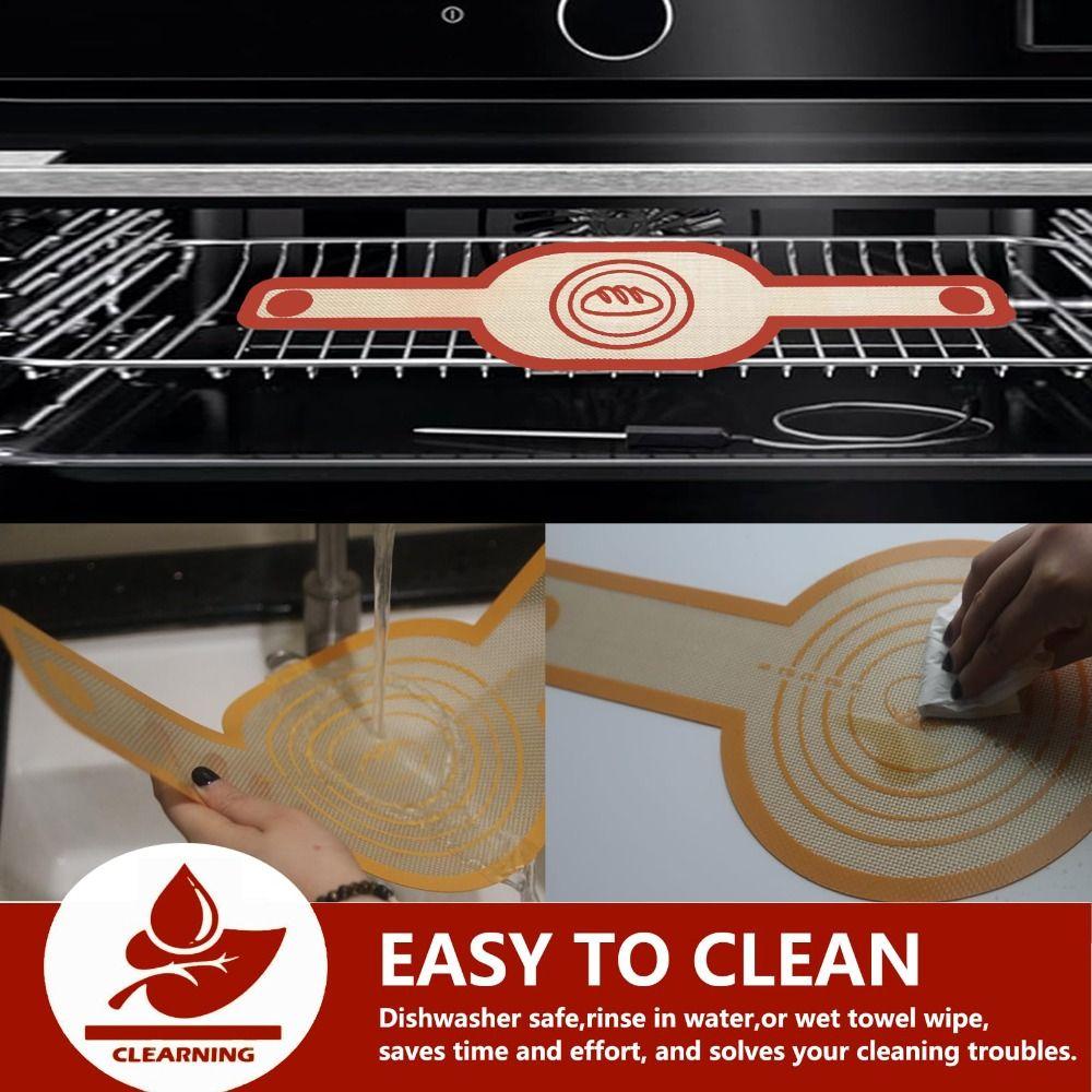 2Pcs Non-Stick Baking Mat Set Silicone Dough Transfer Mat Bread Kneading Pad  Kitchen Baking Tools