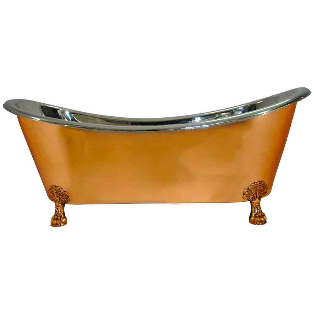 Copper Clawfoot Bathtub Nickel Inside