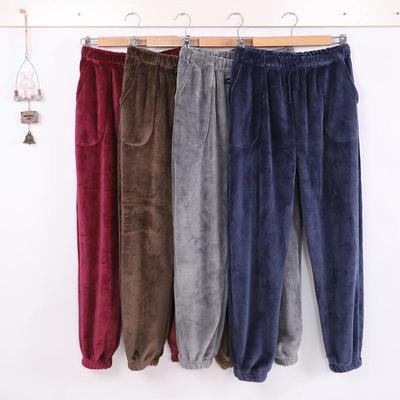 Unisex Flanell-Pyjamaleggings: Dick, Warm, Große Größen für Paare - Perfekt für Herbst und Winter