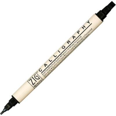 Felt Pen - Calligraphy - Black - Two Tips - 2 and 5mm - Cards, Invitations - ZIG