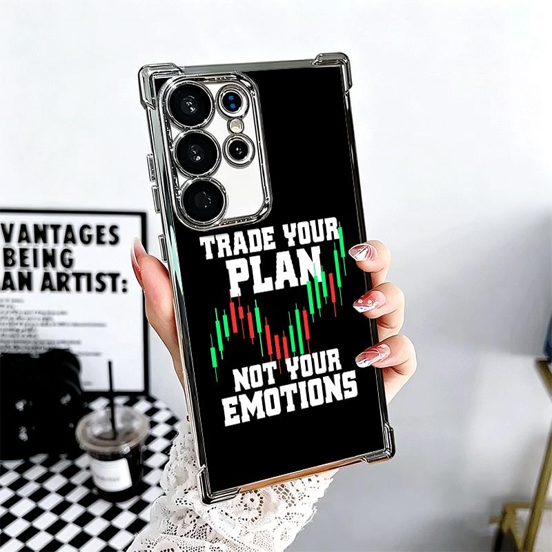 

Day Trader Forex Day Trading Plating Phone Case For Samsung Galaxy S24 S25 FE S26 Edge S23 Ultra S22 S21 Plus S20 Anti-Fall Aira Samsung S24