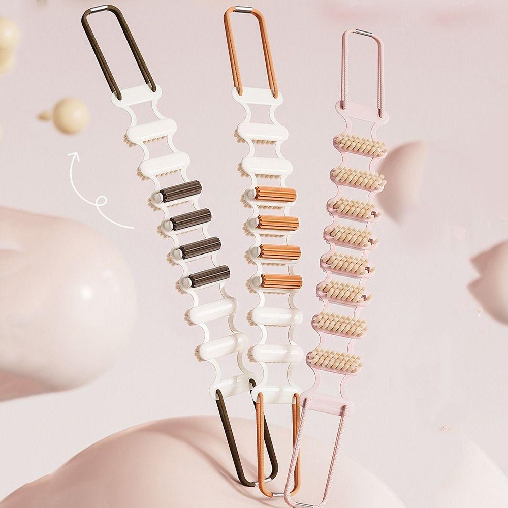 massage roller Back Scrubber Massager 2-in-1 Back Shower Strap Rubbing Back Strip Home Use