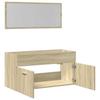 2 Piece Bathroom Furniture Set In Sonoma Oak Particle Board