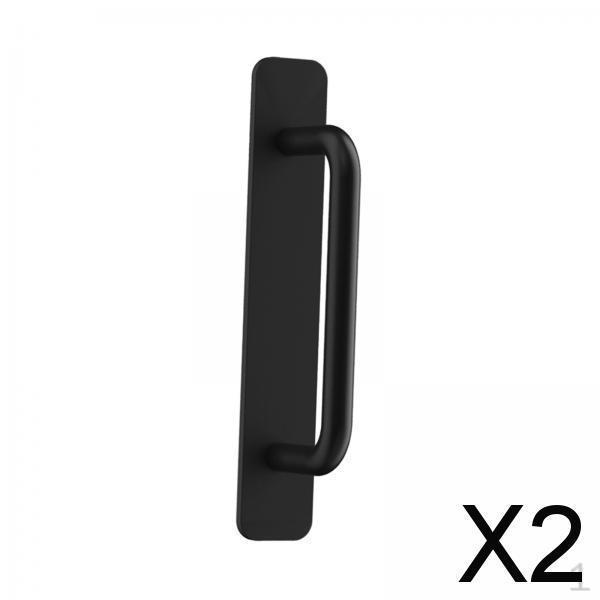 

2x Самоклеящиеся дверные ручки Паста Ручки для ящиков Сплав алюминия Без сверления Нажимные ручки