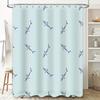 Blue Dolphin Printed Shower Curtain Waterproof Bath Decor Home Bathroom Decoration