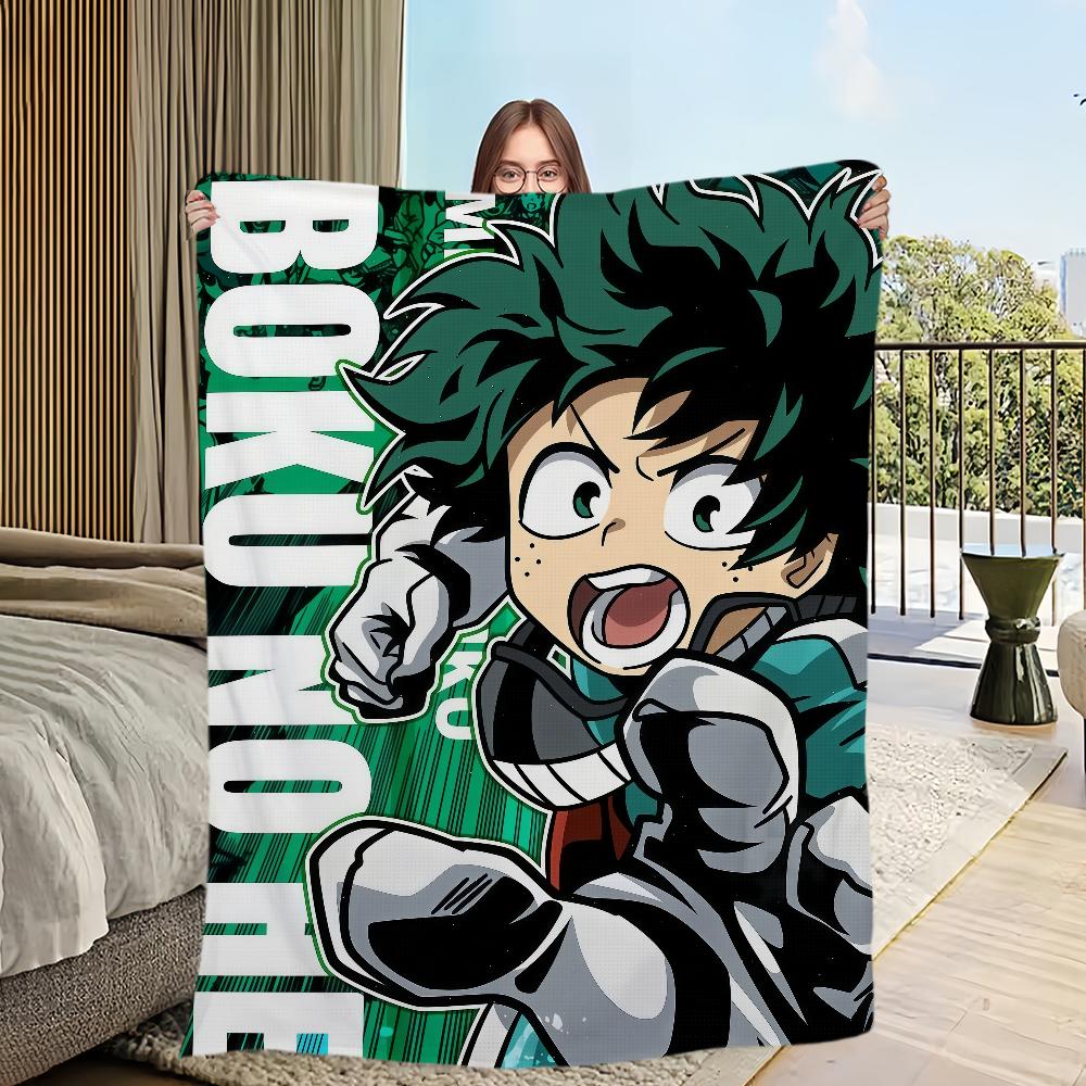 

anime cool Blanket Flannel warm comfort my h-hero a-academia soft plush blanket for sofa living room office bedroom travel gift 30x40in