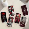 R-Red Rose Skull Phone Case For Samsung S25,S24,S21,S22,S23,S30,Ultra,S20,Plus,Fe,Note,10,9,5G Black Cover