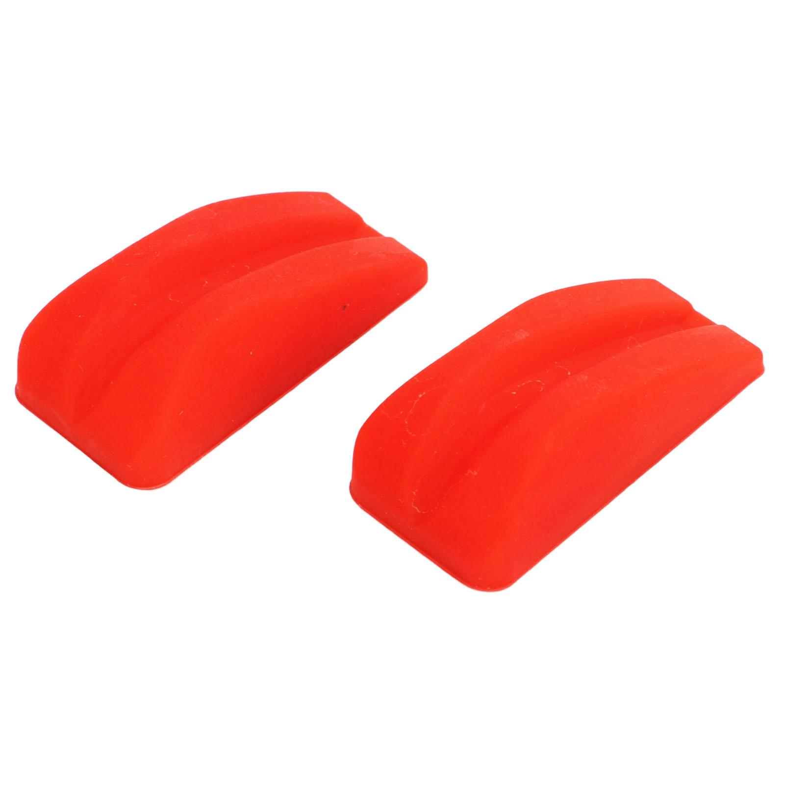 

2Pcs Archery Bow Shock Absorber Rubber Noise Vibration Reduction Lightweight Bright Color Bow String Groove Damper Red червоний