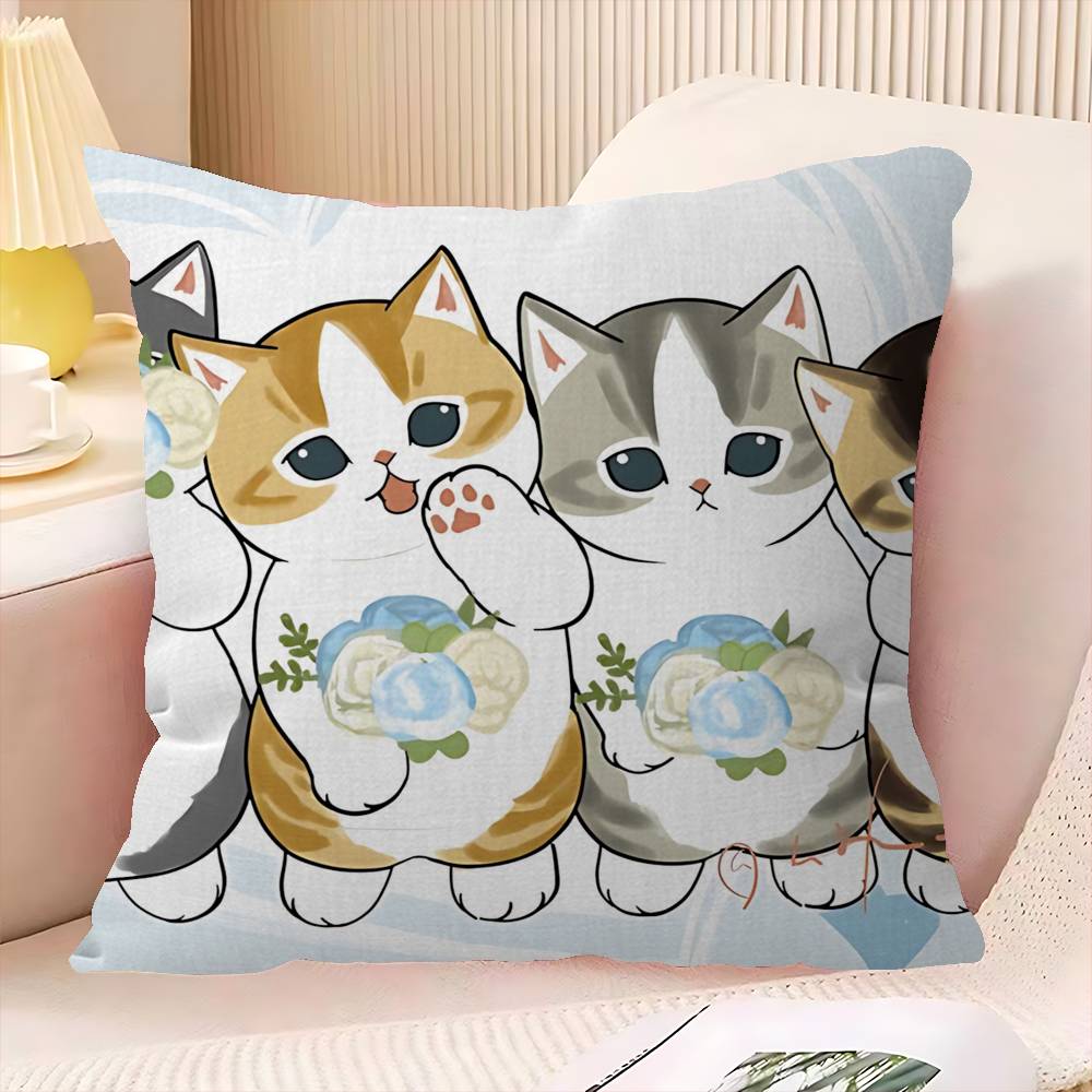 Funny Cat Mofusand Pillow Anime Pillow Sofa Bed Head Pillow Cover Cushion Cover 45X45 Cm Fashion